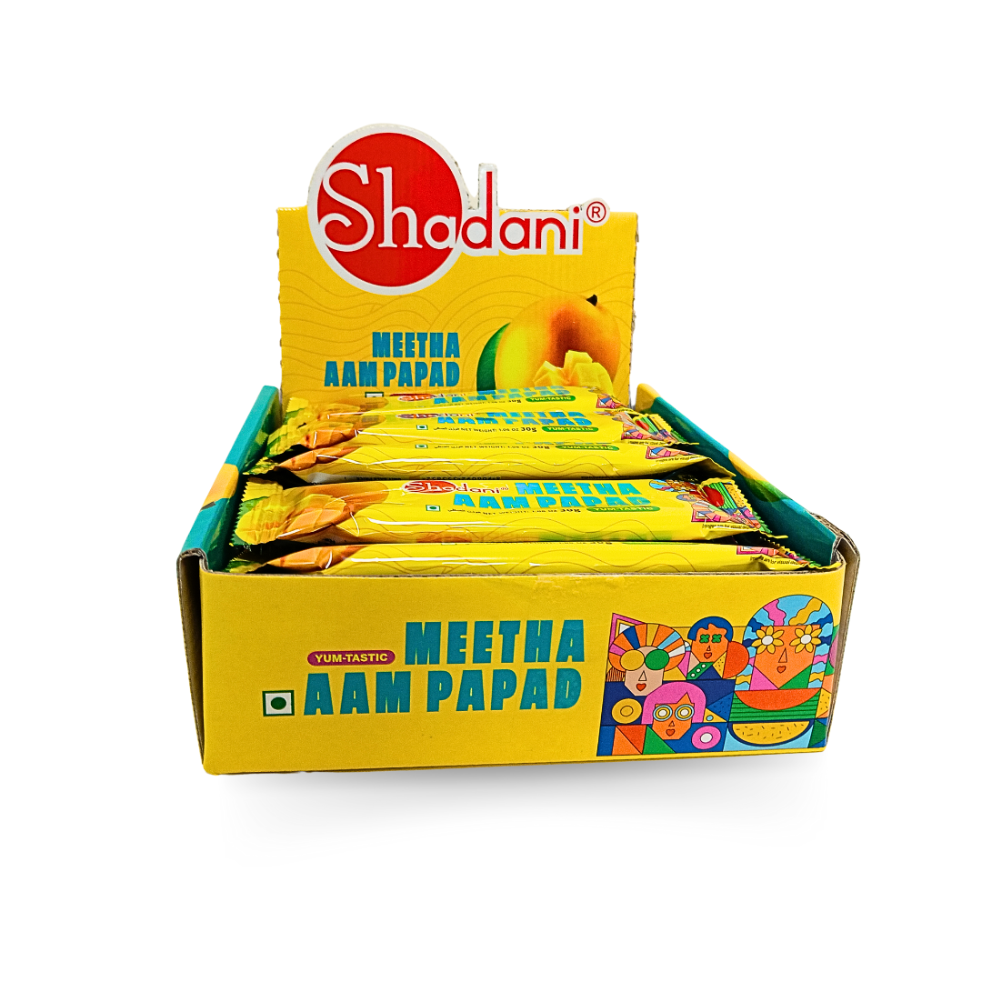 Shadani Meeta Aam Papad box