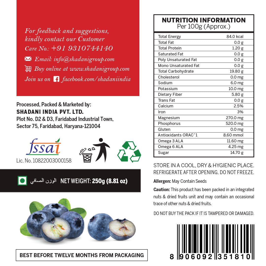 Thea Sister Blueberries 150g