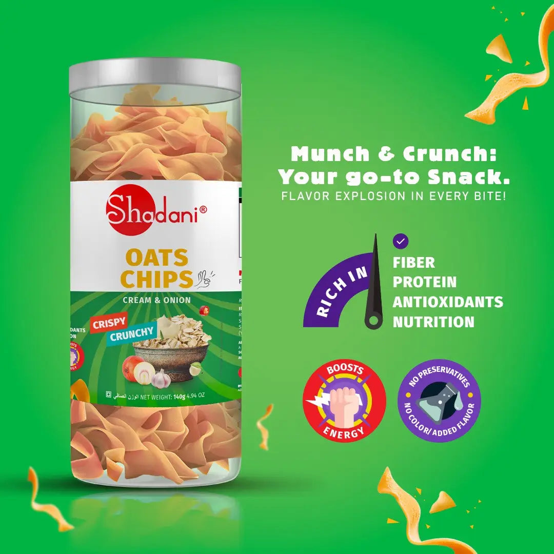 Oats Chips Cream and Onion