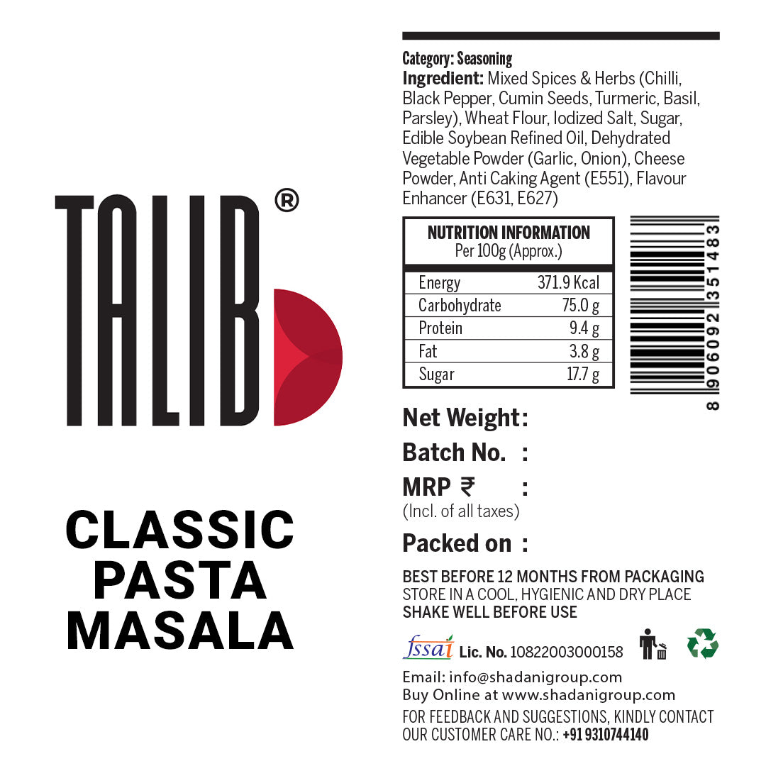 Talib Classic Pasta Masala