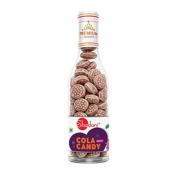 Shadani cola Candy bottle jar clean and clear cola candy