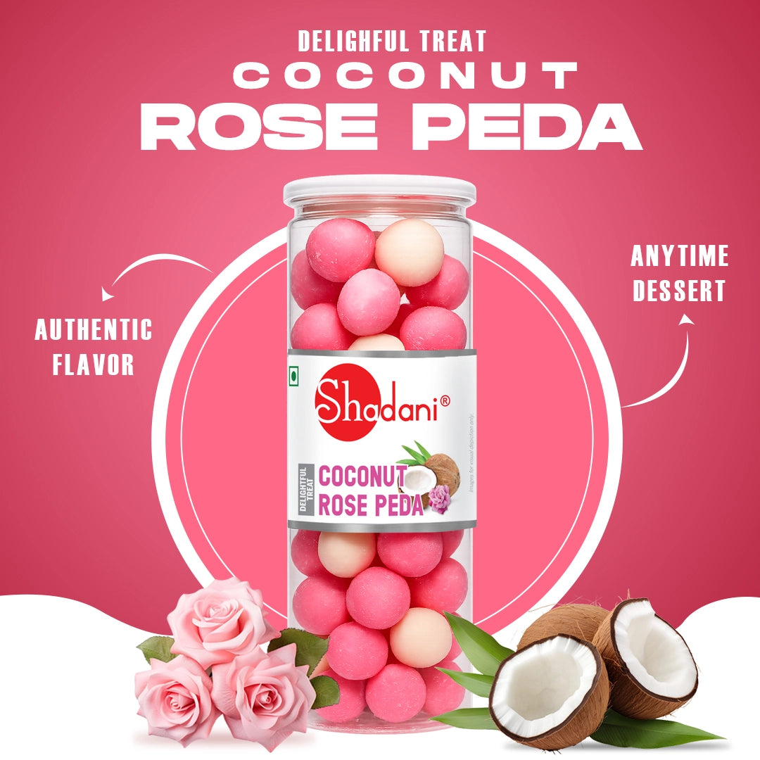 Coconut Rose Peda