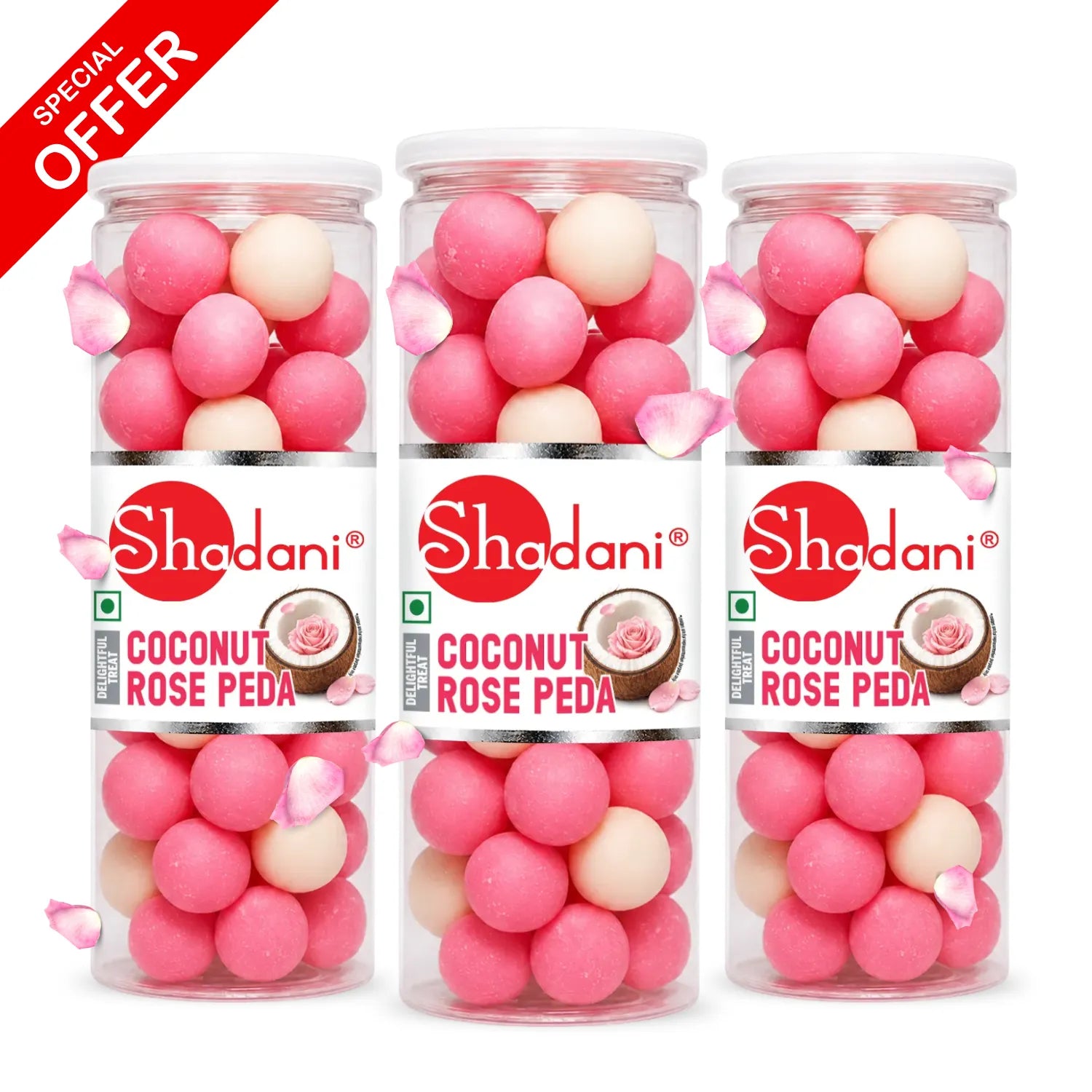 Coconut Rose Peda (200g)