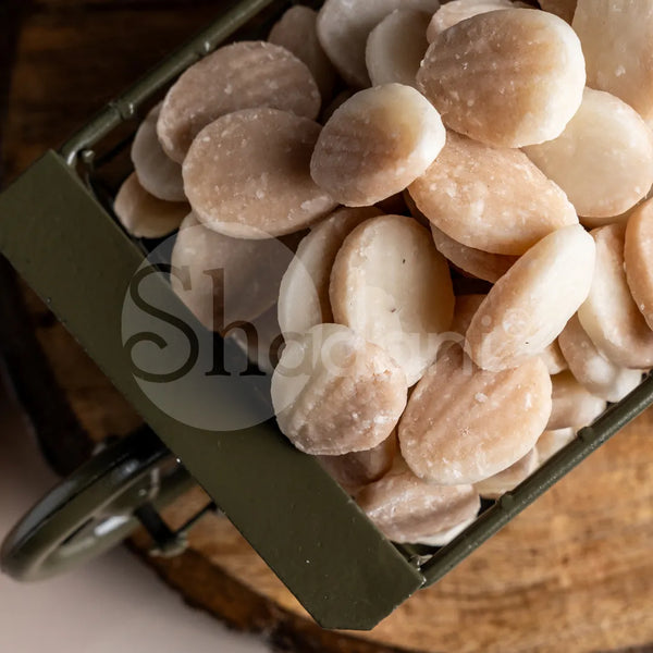 Coconut badam shape Peda, open product 
