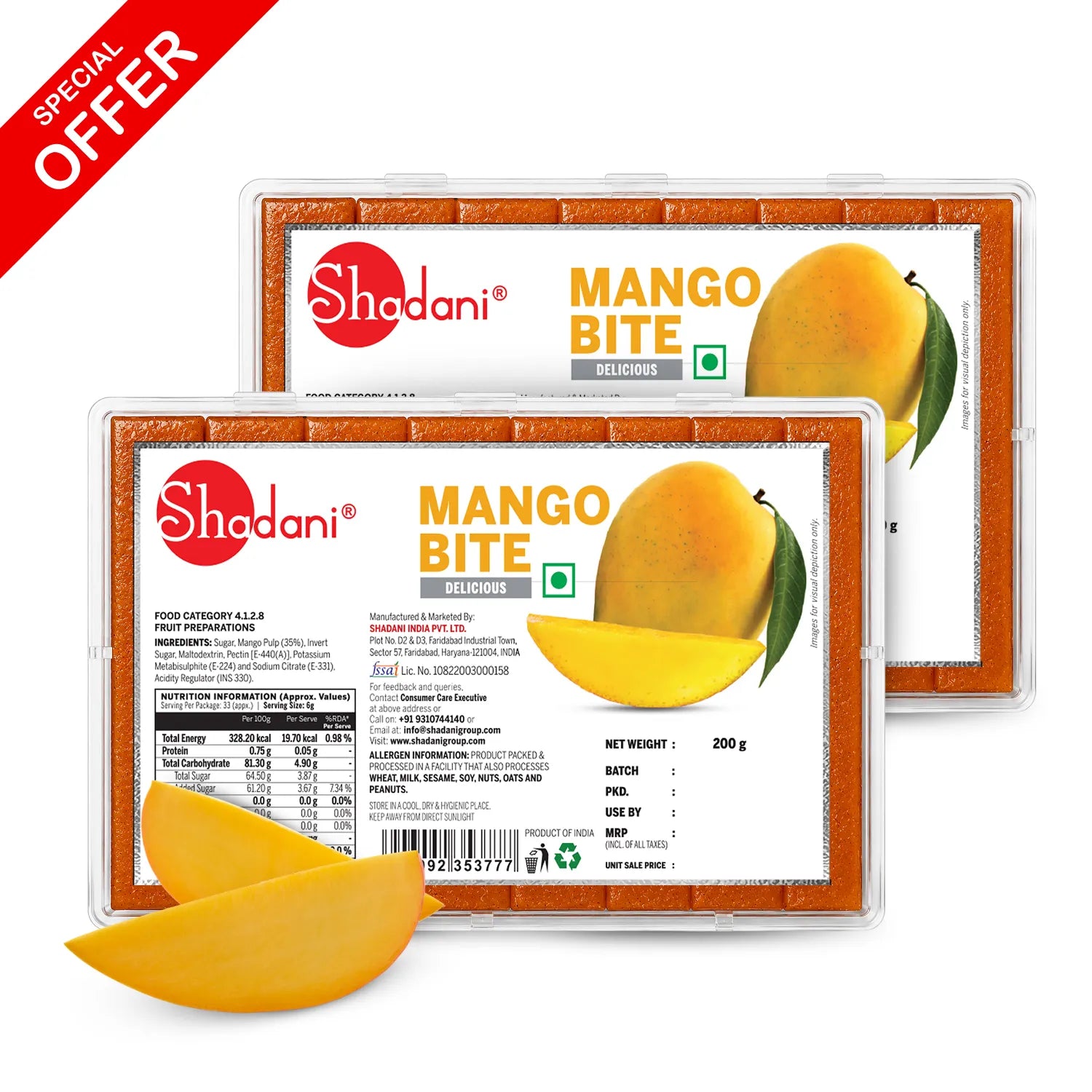 Mango Bite Box 200g (Aam Papad)