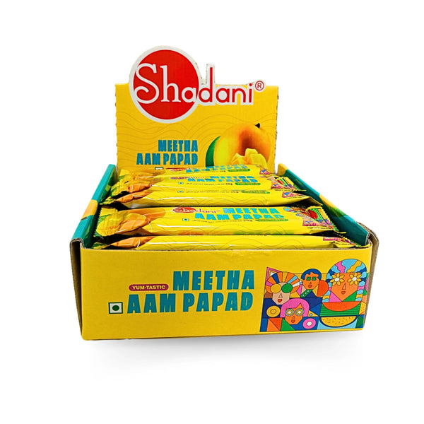 Shadani Meetha Aam Papad packaging on a white background