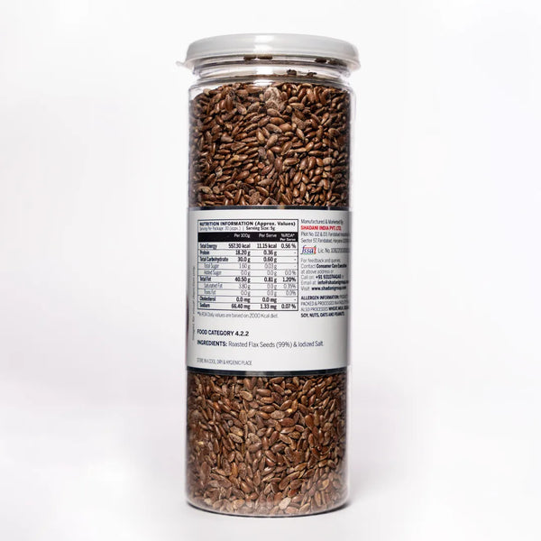 Roasted Flax Seeds Back