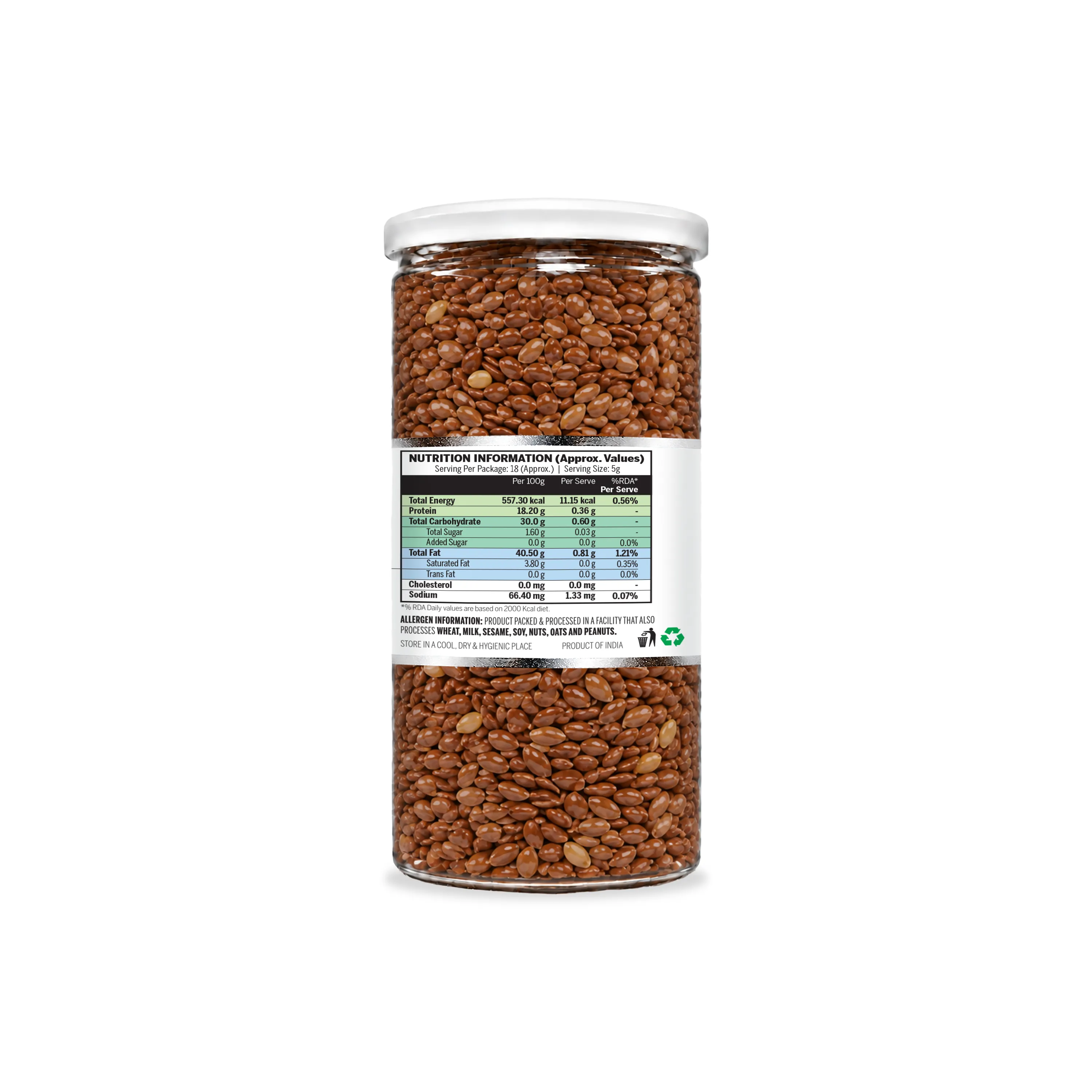 Shadani Roasted Flax Seeds 90g