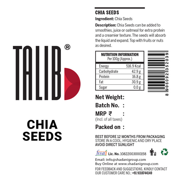 Talib Chia Seeds (70g)