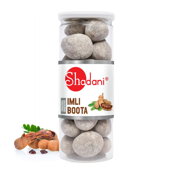 Jar of Shadani Imli Boota with a white background
